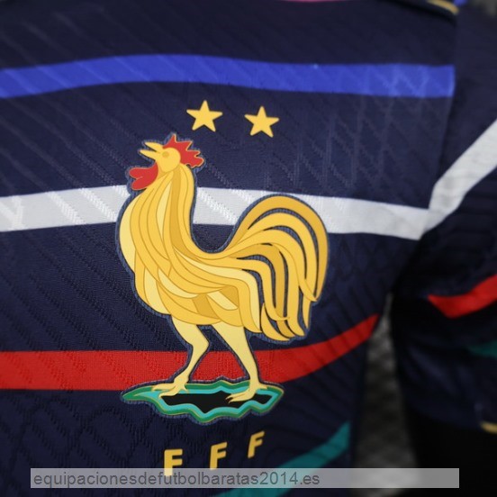 Nuevo Previo al partido Jugadores Camiseta Francia 2024 Azul Baratas
